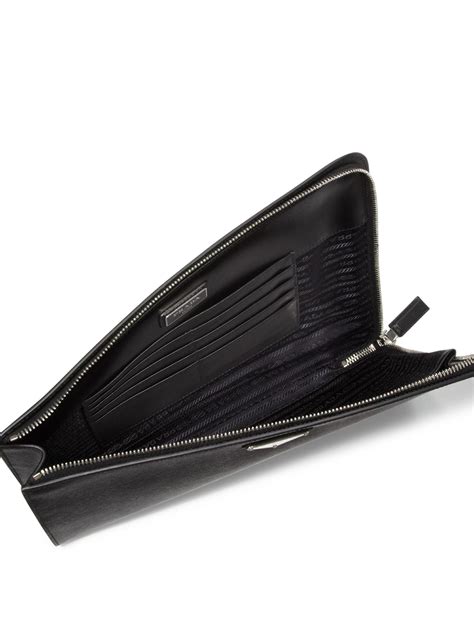 Black Leather Document Holder 